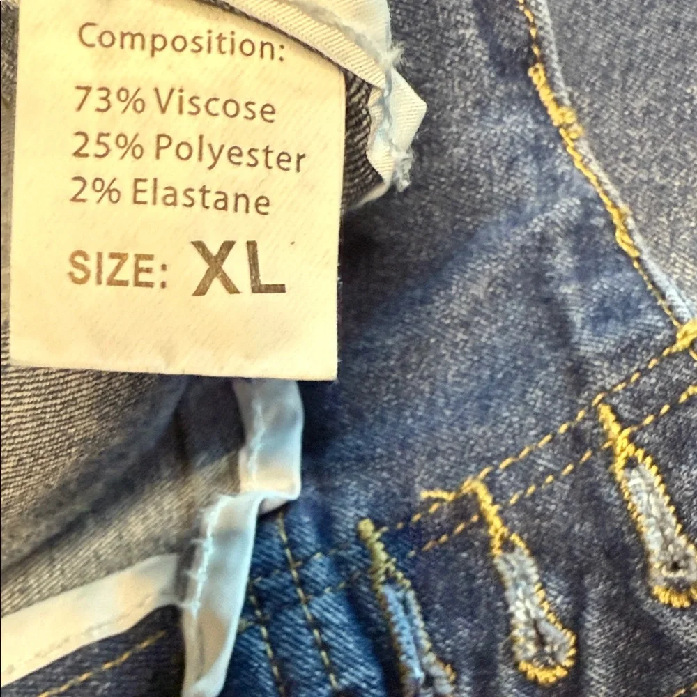2 x Pair of High Rise Boot Cut Blue Denim Women's‎ Jeans 32 Inch waist, Flared